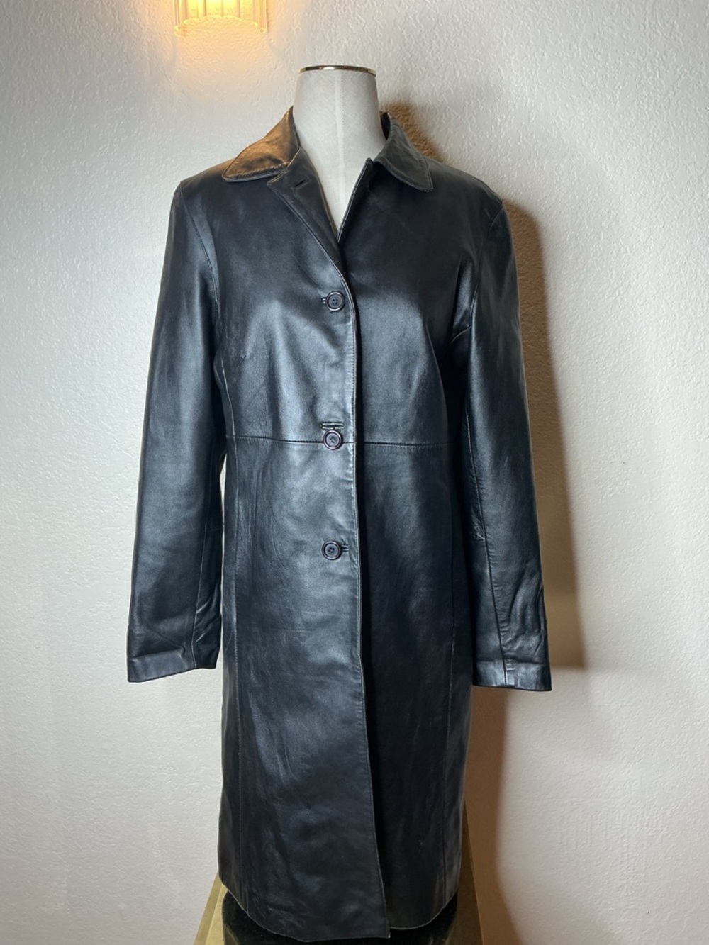 Women’s  Black Leather Jacket - small